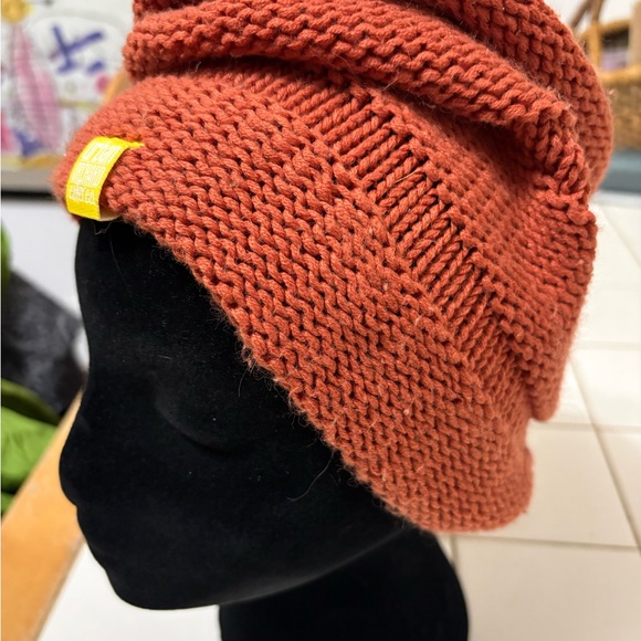 Cozy Knit Hat - Rust - Picture 2 of 3